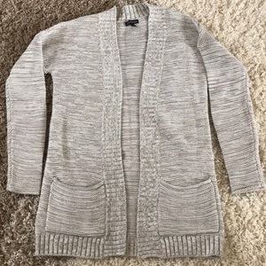 Express Marled Open Front Cardigan
